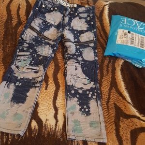 Boys zipper Moto Biker Jeans Nwt